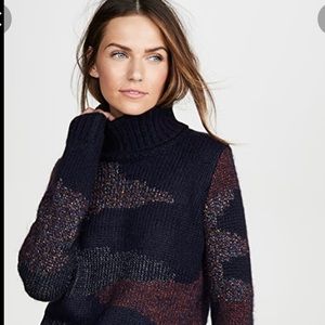 Veronica Beard Naledi Intarsia Sweater Size Medium